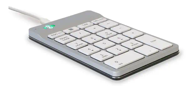 Clavier R-Go Numpad Break, clavier numérique ergonomique avec logiciel de pause, filaire, blanc - R-Go Tools - visuel 3