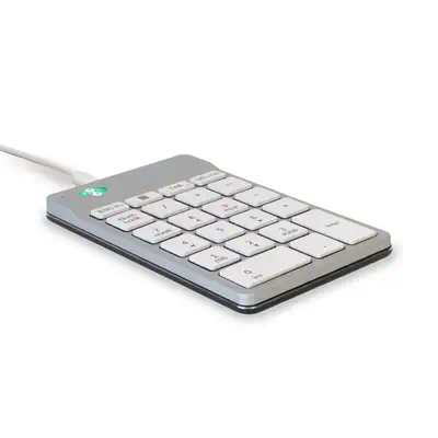 Clavier R-Go Numpad Break, clavier numérique ergonomique avec logiciel de pause, filaire, blanc - R-Go Tools - visuel 3