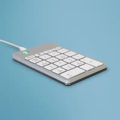 Clavier R-Go Numpad Break, clavier num&eacute;rique ergonomique avec logiciel de pause, filaire, bla - R-Go Tools - visuel 1