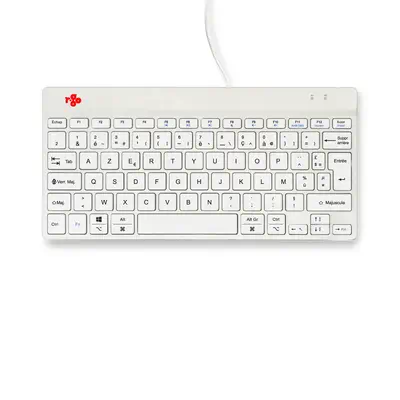 Clavier ergonomique R-Go Compact Break, clavier compact avec logiciel de pause,AZERTY (FR), Filaire, - R-Go Tools - visuel 7