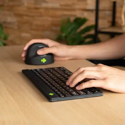 Clavier ergonomique R-Go Compact Break, clavier compact avec R-Go Tools - visuel 1 - hello RSE - Clavier fin avec frappe légère - Design ultra-mince