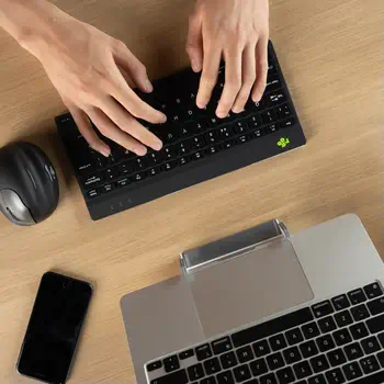 Offre Clavier ergonomique R-Go Compact Break, clavier compact avec logiciel de pause,AZERTY (FR), Bluetoot