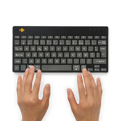Clavier ergonomique R-Go Compact Break, clavier compact avec logiciel de pause,AZERTY (FR), Bluetoot - R-Go Tools - visuel 7