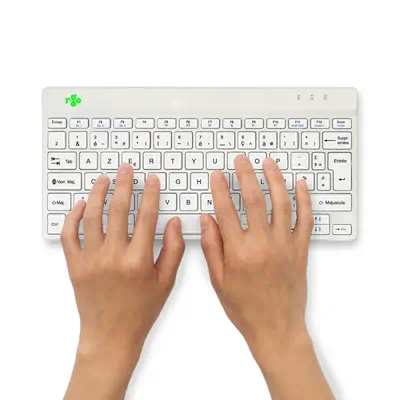 Clavier ergonomique R-Go Compact Break, clavier compact avec logiciel de pause,AZERTY (FR), Bluetoot - R-Go Tools - visuel 8