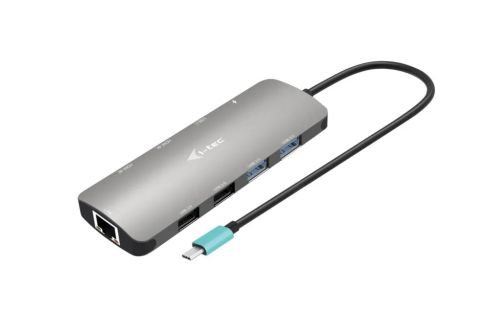 Revendeur officiel Station d'accueil pour portable I-TEC USB-C Metal Nano Dock 2x HDMI 1x GLAN