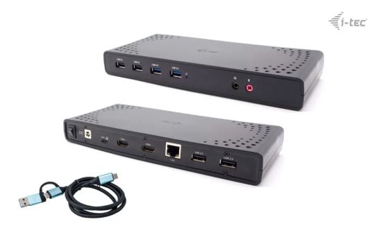 Vente Station d'accueil pour portable I-TEC USB 3.0/USB-C/Thunderbolt Docking Station 2x HDMI 1x GLAN 2x sur hello RSE