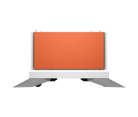 Socle de stockage HP Color LaserJet couleur rouge comète - Accessoires pour imprimante - visuel 1