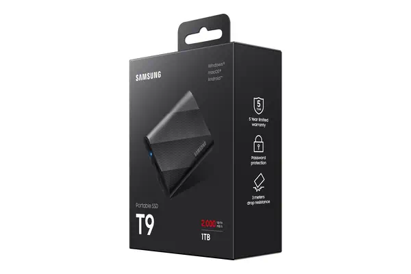 Samsung MU-PG1T0B 1 To USB Type-C 3.2 Gen 2 (3.1 Gen 2) Noir - Disque dur SSD - visuel 9