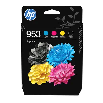 Offre 953 Pack de 4 cartouches d'encre Noir/Cyan/Magenta/Jaune authentiques