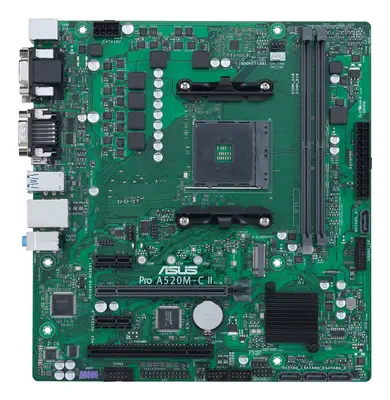 ASUS PRO A520M-C II/CSM AMD A520 Emplacement AM4 micro ATX - Asus - Carte mère - visuel 2