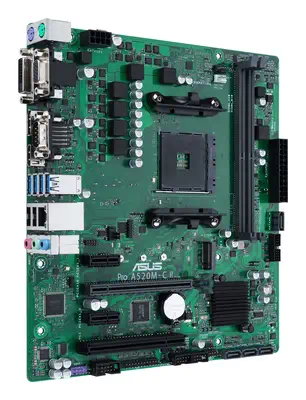 ASUS PRO A520M-C II/CSM AMD A520 Emplacement AM4 micro ATX - Asus - Carte mère - visuel 4
