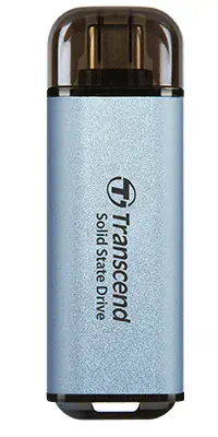 Transcend ESD300C 1 To USB Type-C Bleu Transcend - visuel 1 - hello RSE - Emportez-le partout avec vous