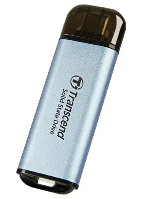 Transcend ESD300C 1 To USB Type-C Bleu Transcend - visuel 1 - hello RSE - Vitesse maximale, performances maximales