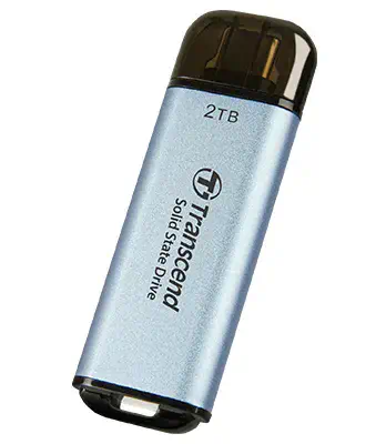 Transcend ESD300 Technologie Thunderbolt 2 To USB Type-A Transcend - visuel 1 - hello RSE - Vitesse maximale, performances maximales