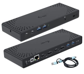 Achat Station d'accueil pour portable I-TEC USB 3.0/USB-C/Thunderbolt 3 Dualdock 1x5K 2x4K 60Hz 2xDP 2xHDMI sur hello RSE