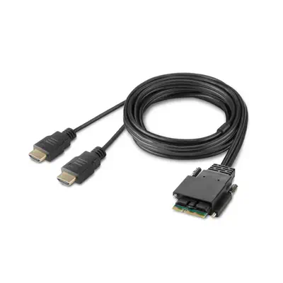Belkin F1DN202MOD-HH-4 commutateur écran, clavier et souris Noir - Switchs et Hubs - visuel 3