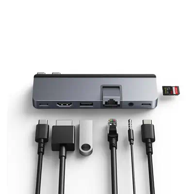 DUO PRO 7-in-2 USB-C Hub - Hyper - Station d'accueil pour portable - visuel 9
