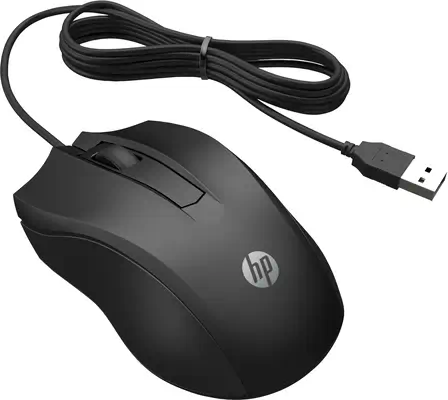 Souris filaire 100 HP HP - visuel 1 - hello RSE - 3boutons intégrés