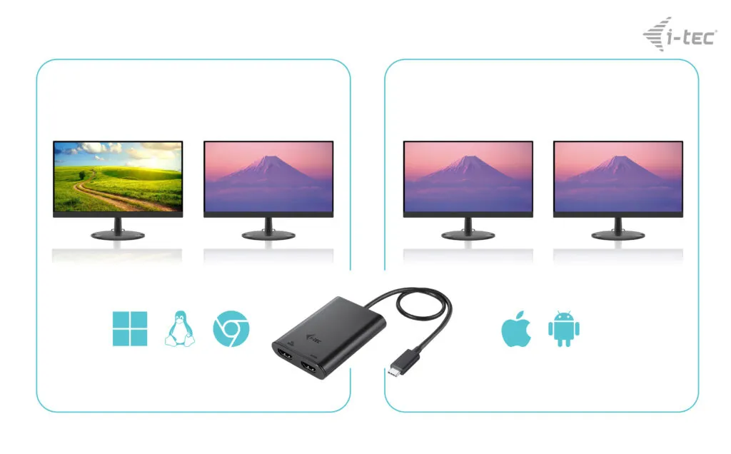 Achat I-TEC USB-C Dual 4K/60Hz single 8K/30Hz HDMI Video sur hello RSE - visuel 5