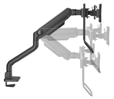 Neomounts DS75S-950BL2 Support d'écran à fixer 17-32" - ressort à gaz - Topfix - arrêt 180° - Support Fixe & Mobile - visuel 10