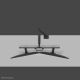 Achat NEOMOUNTS Select Desk Mount Double Display Crossbar sur hello RSE - visuel 5