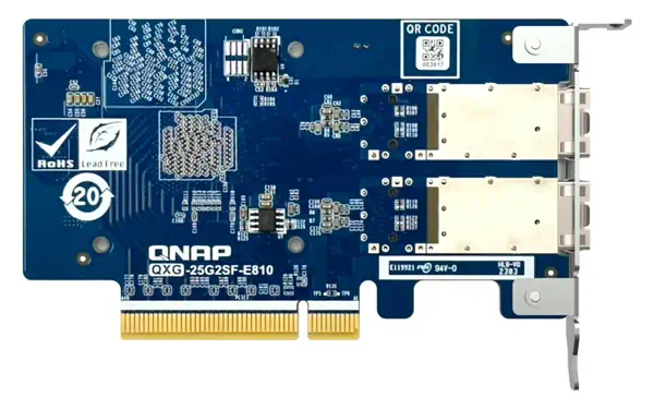 QNAP Dual-port SFP28 25GbE network expansion card low QNAP - visuel 1 - hello RSE - Flexibilité à deux ports