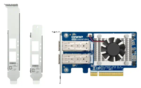 QNAP Dual-port SFP28 25GbE network expansion card low QNAP - visuel 1 - hello RSE - Connectivité à haut débit
