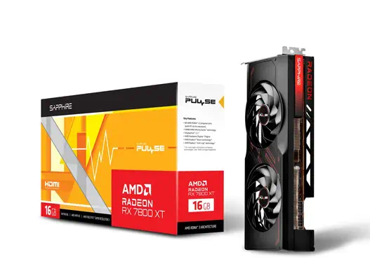 Sapphire PULSE 11330-02-20G carte graphique AMD Radeon RX 7800 XT 16 Go GDDR6 - Carte graphique - visuel 7