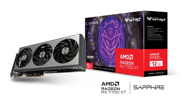Sapphire NITRO+ Radeon RX 7700 XT AMD 12 Go GDDR6 - Carte graphique - visuel 8