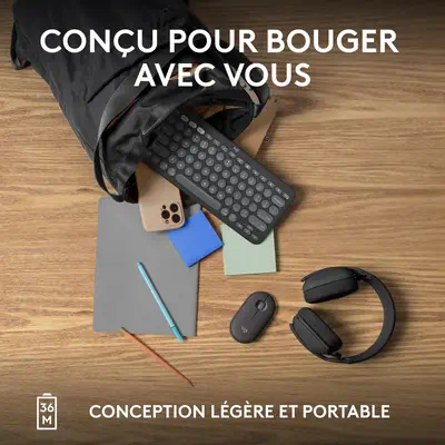 Logitech Pebble Keys 2 K380s Logitech - visuel 1 - hello RSE - CHUUUT - FRAPPE DISCRÈTE