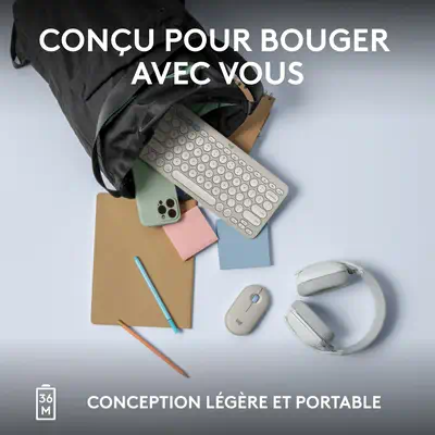 Logitech Pebble Keys 2 K380s Logitech - visuel 1 - hello RSE - CHUUUT - FRAPPE DISCRÈTE