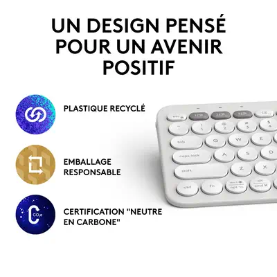 Logitech Pebble Keys 2 K380s Logitech - visuel 1 - hello RSE - OPTEZ POUR LA DURÉE