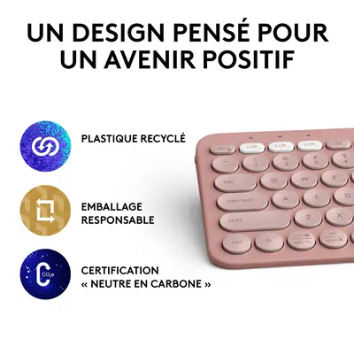 Logitech Pebble Keys 2 K380s Logitech - visuel 1 - hello RSE - OPTEZ POUR LA DURÉE
