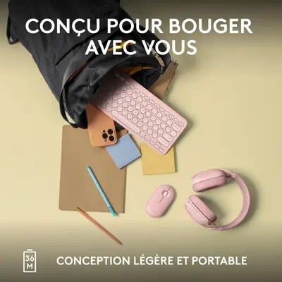 Logitech Pebble Keys 2 K380s Logitech - visuel 1 - hello RSE - CHUUUT - FRAPPE DISCRÈTE
