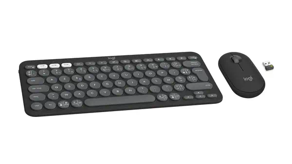 Logitech 920-012209 clavier Souris incluse Universel RF sans fil + Bluetooth AZERTY Français Graphit - Pack Clavier, souris - visuel 3