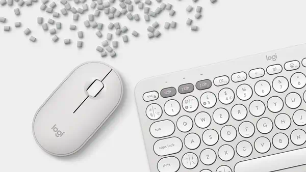 Logitech 920-012210 clavier Souris incluse Universel RF sans fil + Bluetooth AZERTY Français Blanc - Pack Clavier, souris - visuel 10