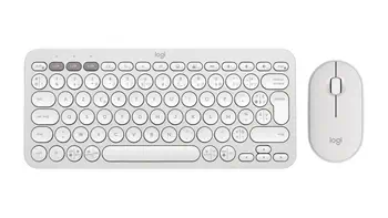 Logitech 920-012210 clavier Souris incluse Universel RF sans fil + Bluetooth AZERTY Français Blanc revendeur officiel