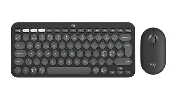 Logitech 920-012257 clavier Souris incluse Universel RF sans fil + Bluetooth QWERTY Nordique Graphit - Clavier - visuel 1
