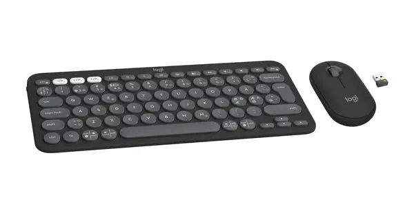 Logitech 920-012257 clavier Souris incluse Universel RF sans fil + Bluetooth QWERTY Nordique Graphit - Clavier - visuel 1