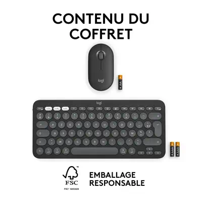 Logitech 920-012214 clavier Souris incluse Universel RF sans Logitech - visuel 1 - hello RSE - DES OPTIONS À FOISON