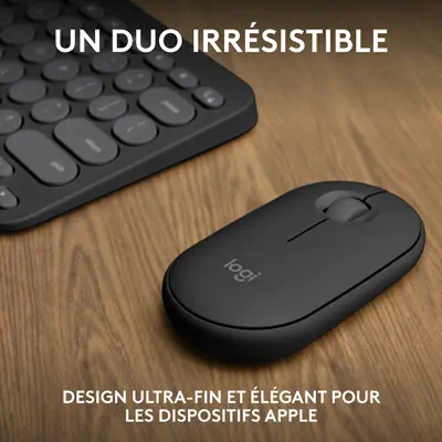 Logitech 920-012214 clavier Souris incluse Universel RF sans fil + Bluetooth AZERTY Français Graphit - Clavier - visuel 1