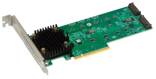 Broadcom 9540-2M2 contrôleur RAID PCI Express x8 4.0 - Adaptateur stockage - visuel 1
