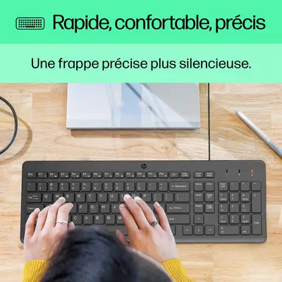 HP 150 WD KBD FR clavier Universel USB HP - visuel 1 - hello RSE - Couverture qui offre une tranquillité d'esprit