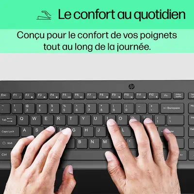 HP 150 WD KBD FR clavier Universel USB Noir - Clavier - visuel 9