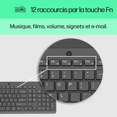 HP 150 WD KBD FR clavier Universel USB HP - visuel 1 - hello RSE - Couverture qui offre une tranquillité d'esprit