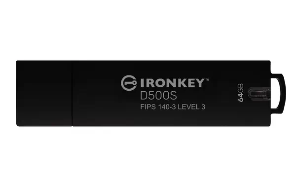64 Go IronKey D500S FIPS 140-3 Lvl 3 AES-256 - Kingston - Adaptateur stockage - visuel 1
