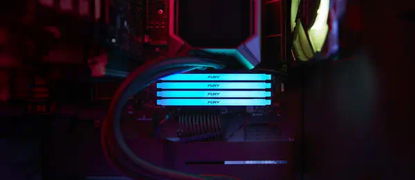 32GB 3200MT/s DDR4 CL16 DIMM FURY Beast RGB - Kingston - Mémoire - visuel 6