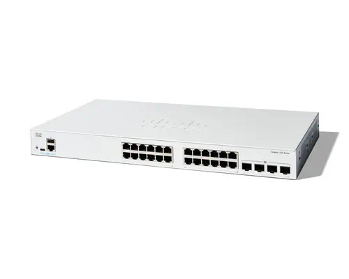 Cisco C1300-24T-4X commutateur réseau Géré L2/L3 Gigabit Ethernet (10/100/1000) Blanc - Switchs et Hubs - visuel 1