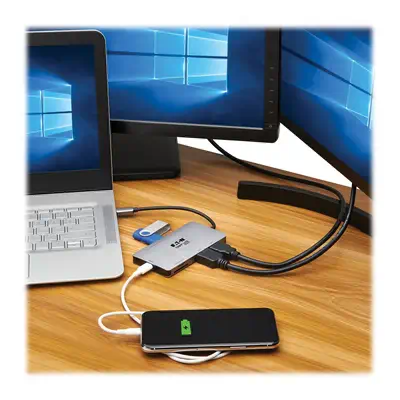 Tripp Lite U442-DOCK8-GG station d'accueil Avec fil USB Tripp Lite - visuel 1 - hello RSE - Options de connectivité polyvalentes