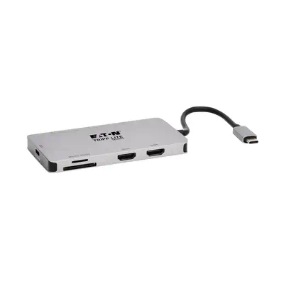 Tripp Lite U442-DOCK8-GG station d'accueil Avec fil USB 3.2 Gen 1 (3.1 Gen 1) Type-C Noir, Gris - Station d'accueil pour portable - visuel 1